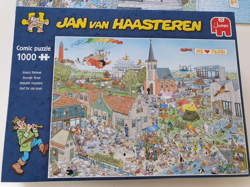 Jan van Haasteren puzzel Texel 1000 stukjes, Ophalen, 500 t/m 1500 stukjes, Zo goed als nieuw