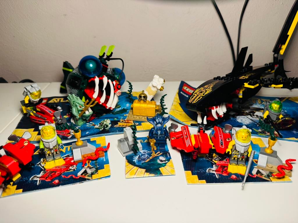 Lego Atlantis 8073, 8058, 7978, 7976, Compleet, Gebruikt, Overige thema's, Lego