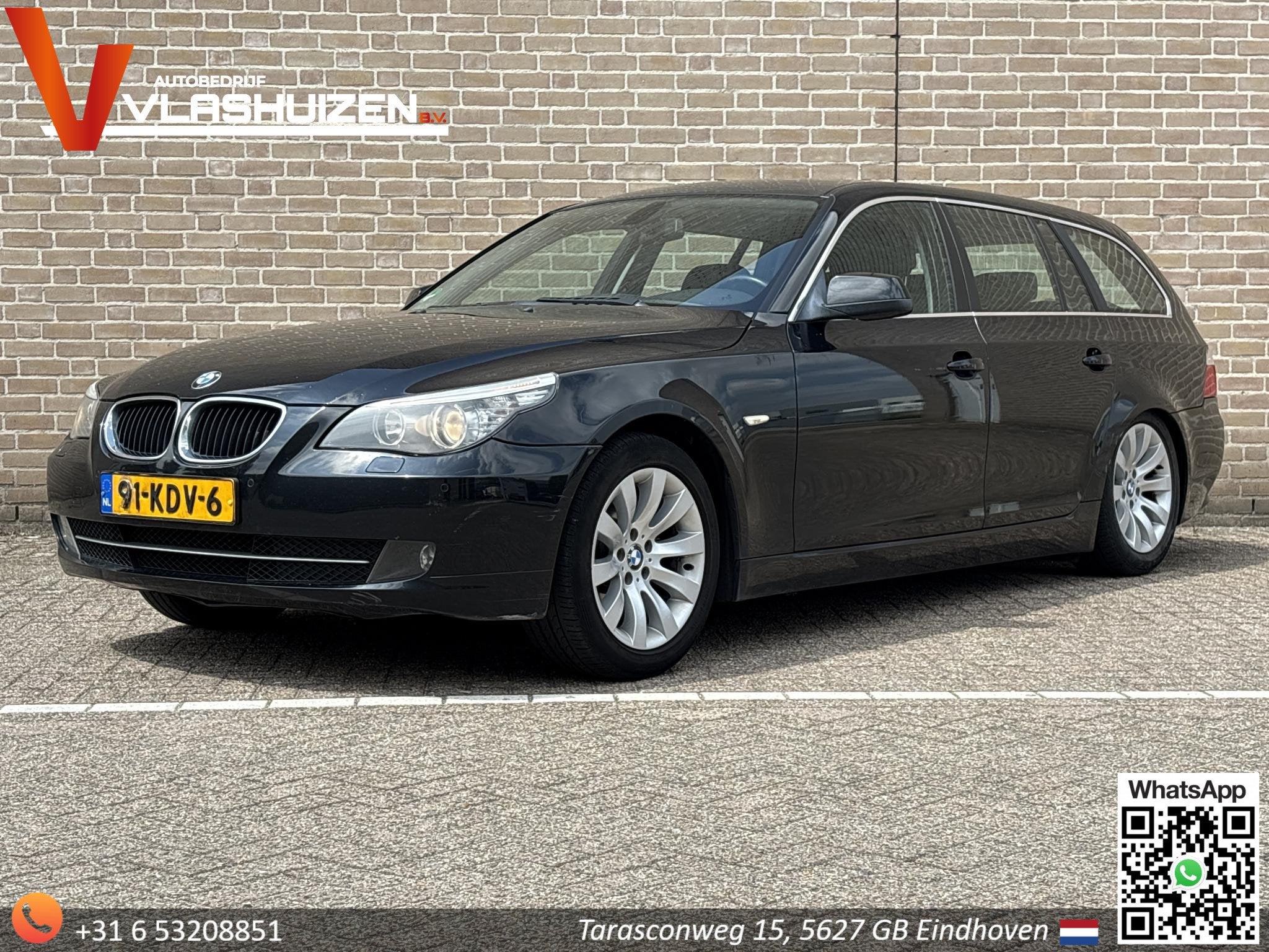 BMW 5-serie Touring 520i Corporate Lease Business Line Editi, Auto's, BMW, Automaat, Achterwielaandrijving, Zwart, 4 cilinders