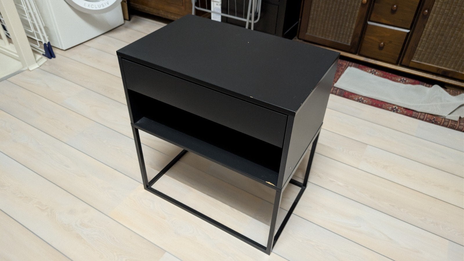 2 stuks Ikea nachtlastje, Ophalen, Gebruikt, Minder dan 45 cm, 55 tot 70 cm