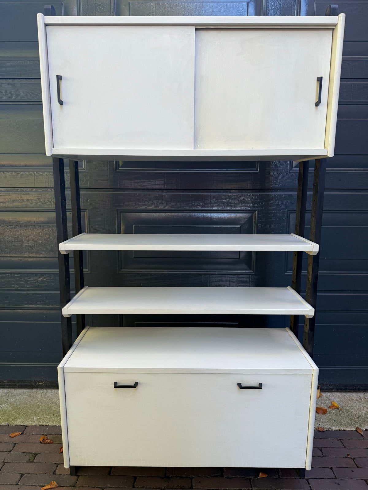 Symplalux wandkast met planken en deuren, Ophalen, Gebruikt, Minder dan 150 cm, Gijpsvintage