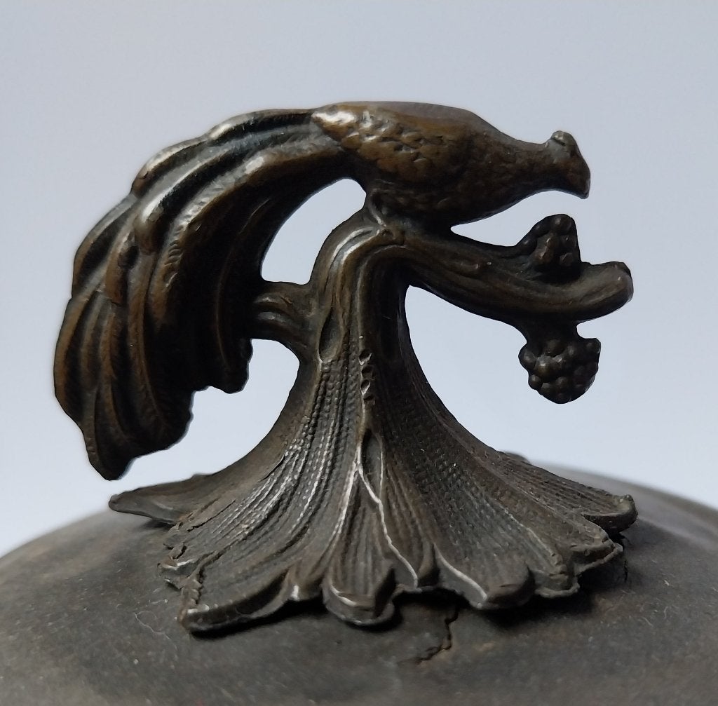 Antieke tinnen gedecoreerde theepot, Antiek en Kunst, Antiek | Woonaccessoires, Ophalen of Verzenden