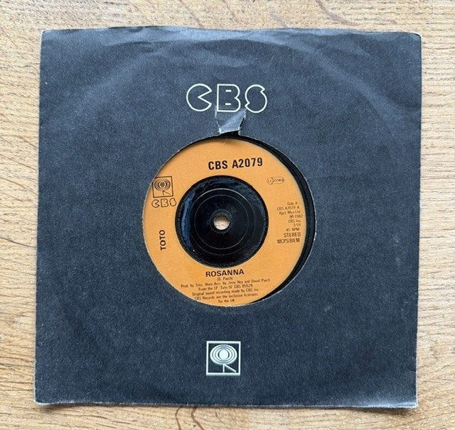 Toto -= Rosanna, Cd's en Dvd's, 7 inch, Ophalen of Verzenden, Zo goed als nieuw, Pop