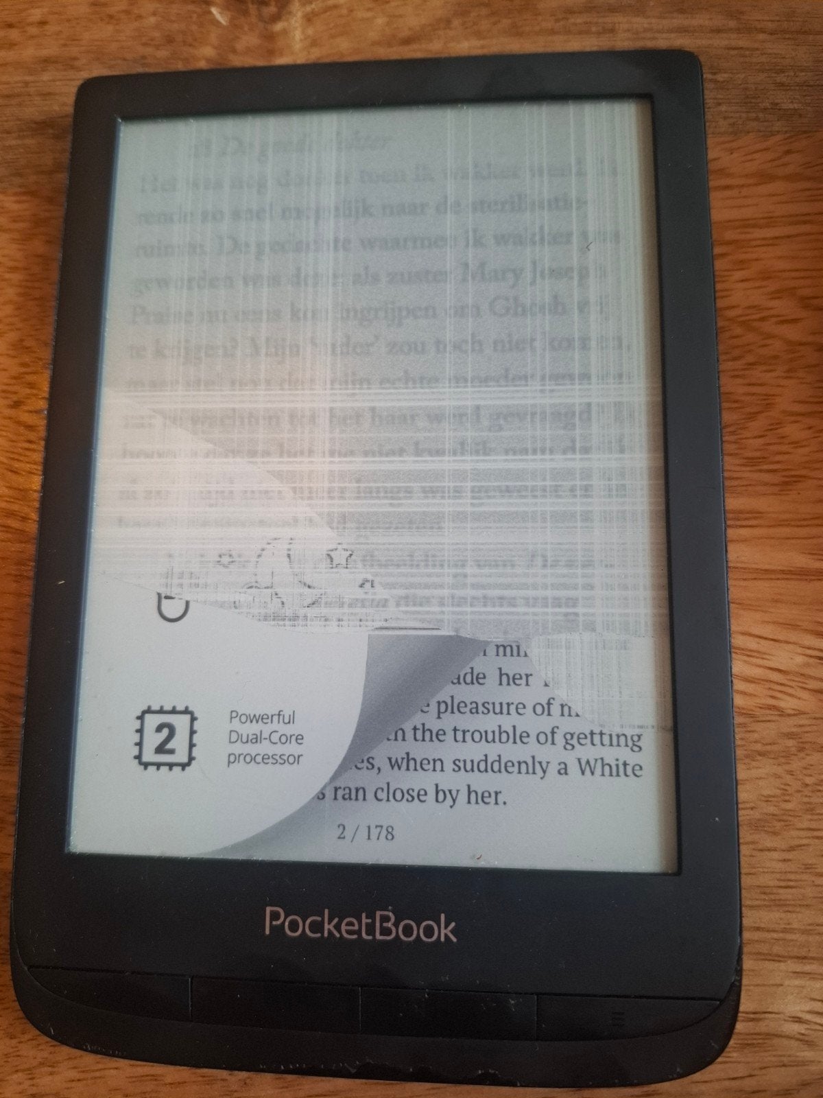 PocketBook Lux 5 e-reader - Scherm defect, 6 inch of minder, Ophalen of Verzenden, Wi-Fi, 4 GB of minder