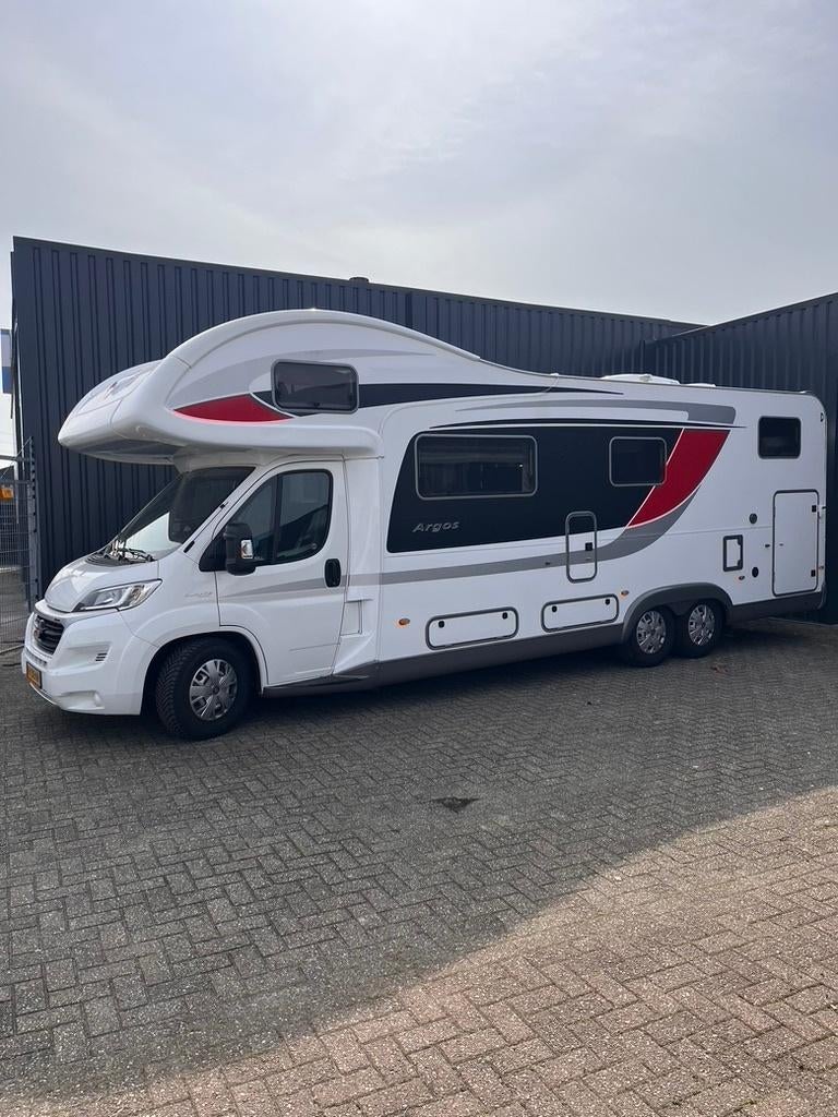 camper Burstner 747 -2 argos 6 pers  dubbelasser xxl garage, Automaat, Alkoof, Ringverwarming, Fiat