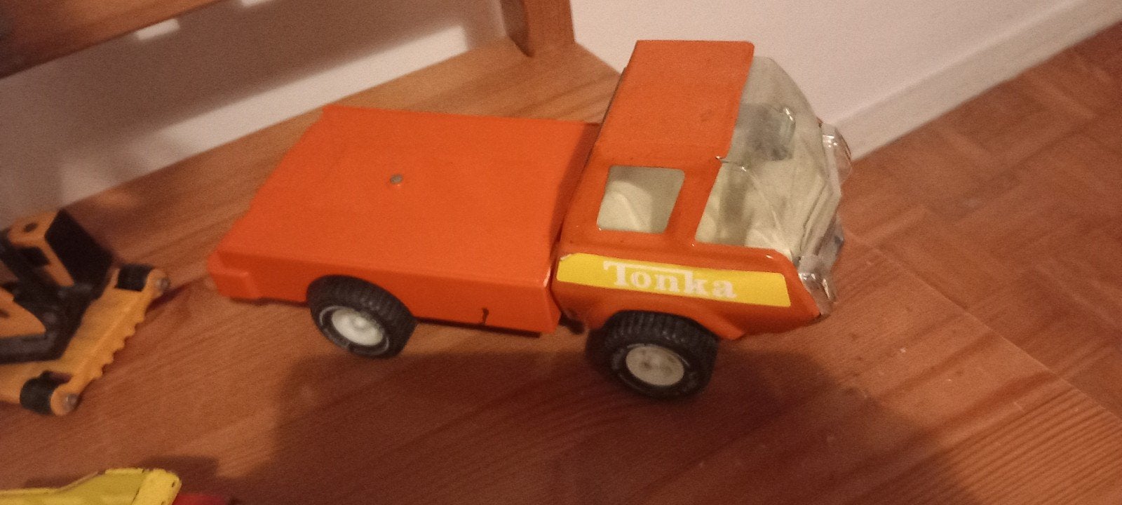 Vintage Tonka vrachtwagen jaren '70 - Oranje speelgoedtruck, Kinderen en Baby's, Speelgoed | Speelgoedvoertuigen, Ophalen of Verzenden