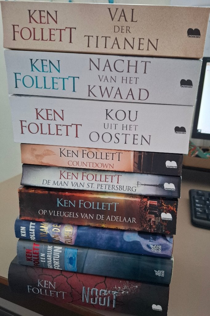 9x Ken Follet oa: Century trilogie, Nooit, Countdown, Ophalen of Verzenden, Zo goed als nieuw, Ken Follett, Europa overig