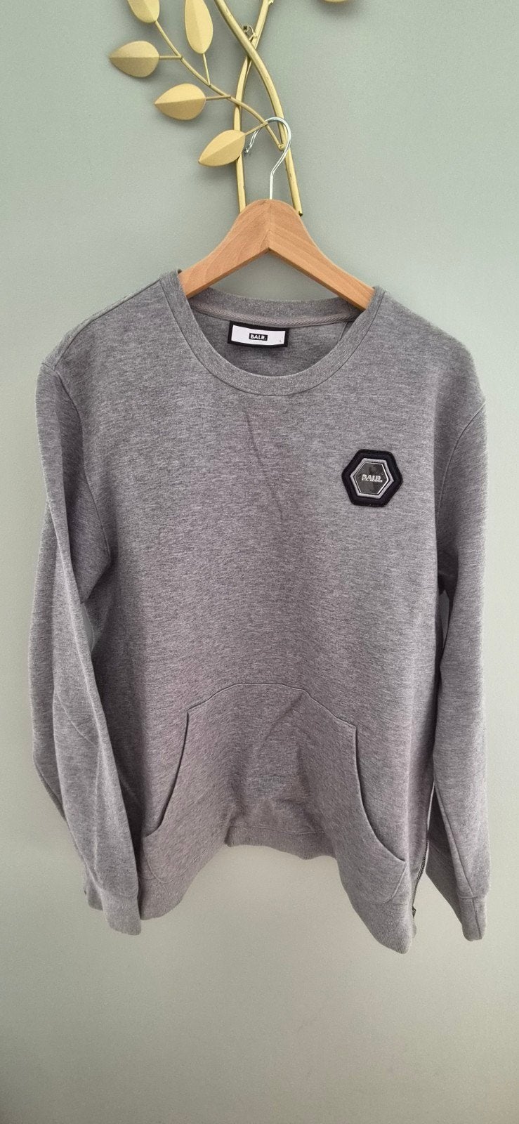 BALR. Sweater Grijs Maat L, Maat 52/54 (L), Ophalen of Verzenden, Zo goed als nieuw, BALR.