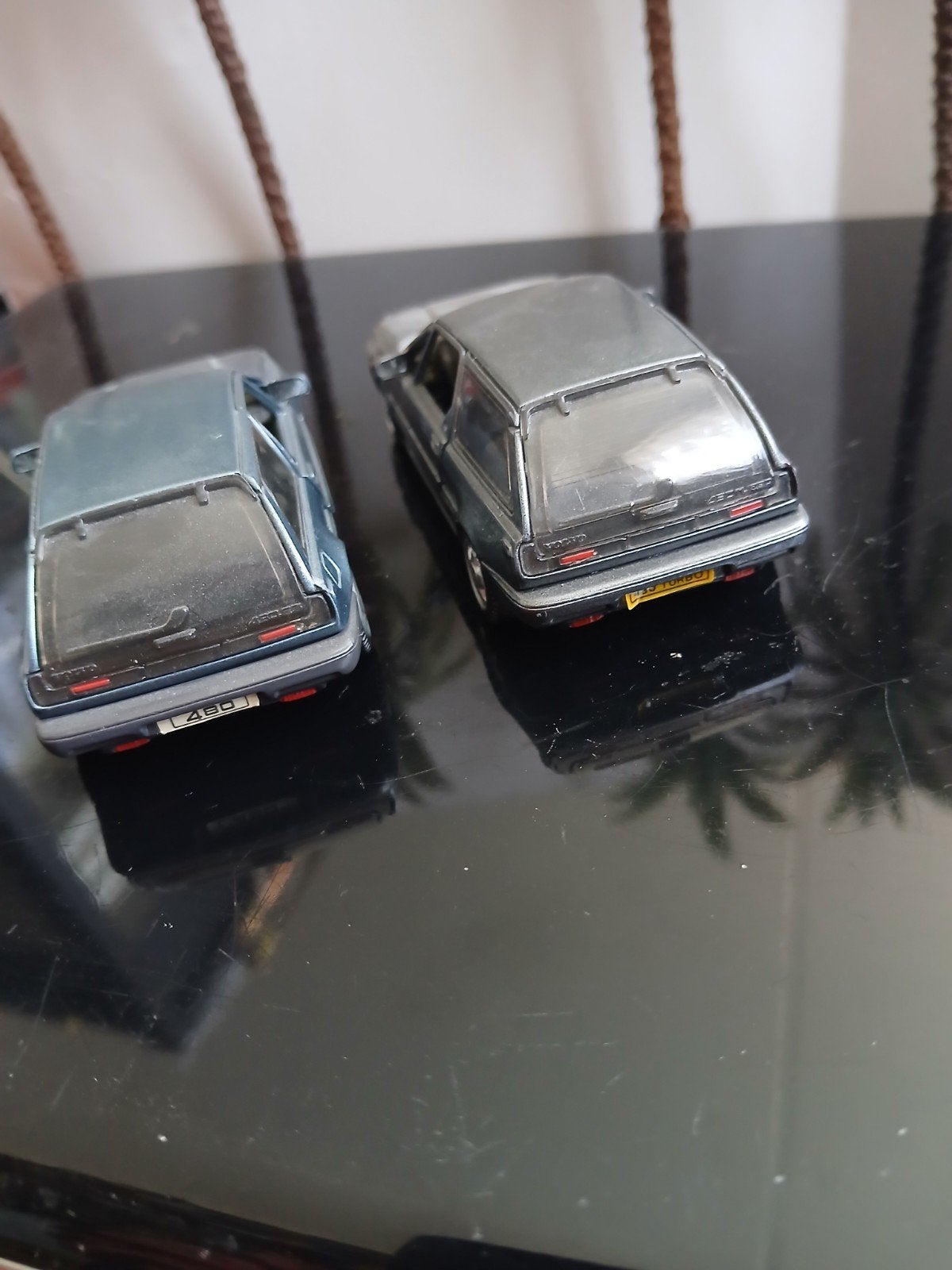 2x Volvo 480 ES. AHC. models 1:43, Hobby en Vrije tijd, Ophalen of Verzenden, Auto, Overige merken