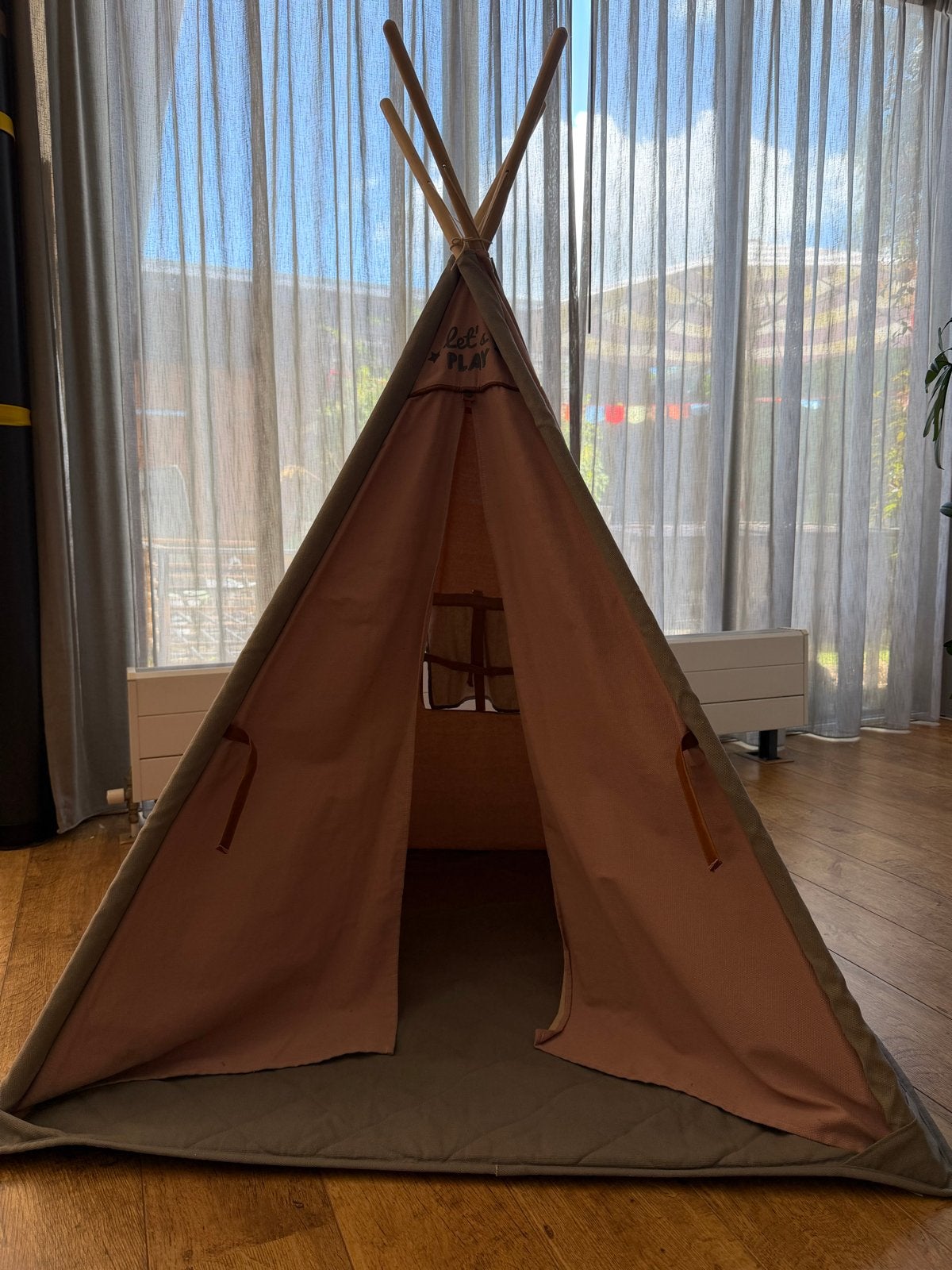 Overseas Tipi Tent met Luxe Gewatteerd Grondkleed, Ophalen, Zo goed als nieuw, Overige materialen