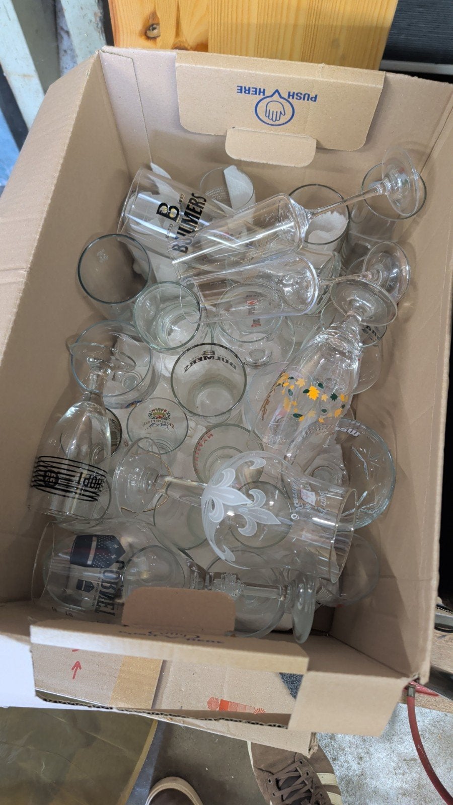 verzameling bierglazen., Ophalen, Zo goed als nieuw, Bierglas