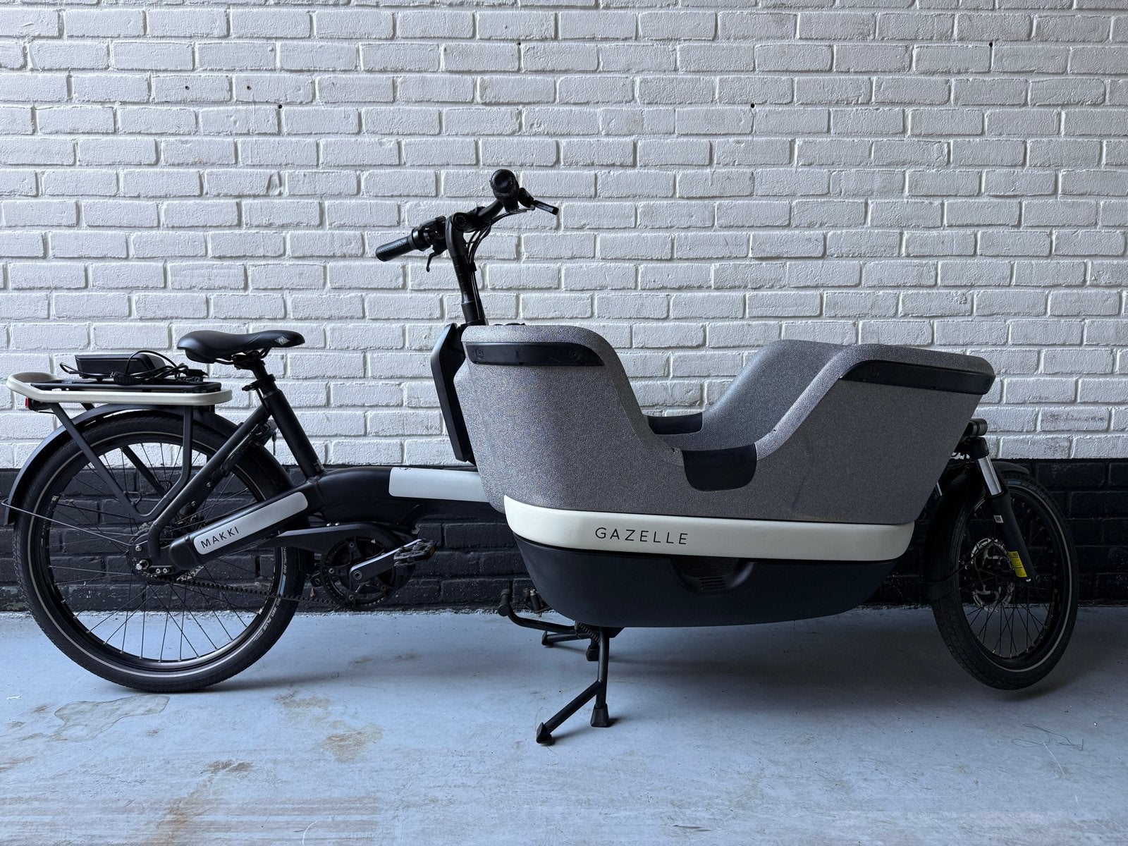 Nette Gazelle Makki load bakfiets z.g.a.n. nieuw, Elektrisch, Ophalen of Verzenden, Zo goed als nieuw, 2 kinderen