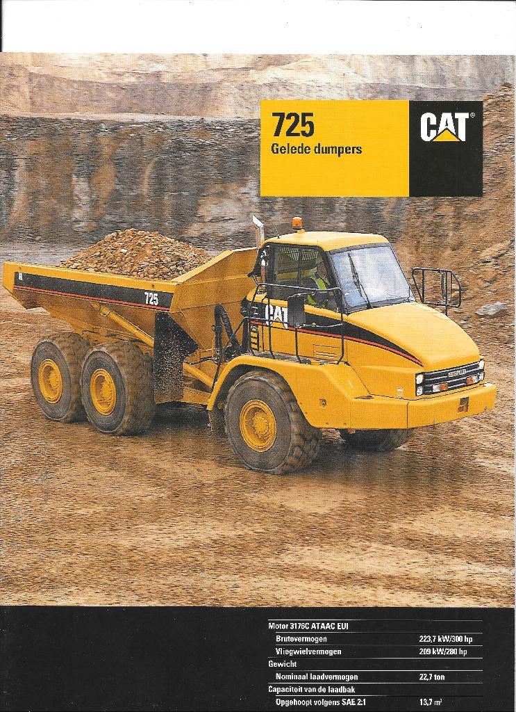 CATERPILLAR 725 / 730, Ophalen of Verzenden, Zo goed als nieuw, Overige merken
