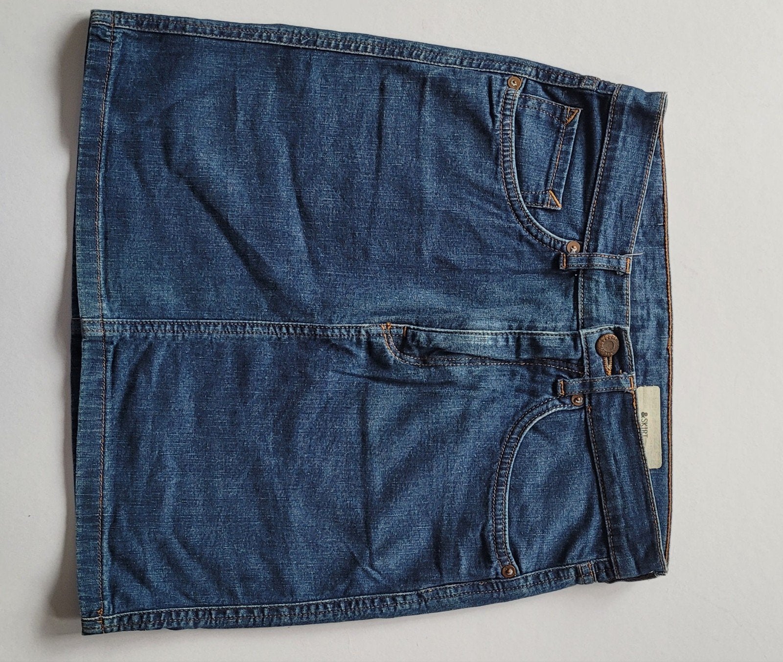 Rokje spijker, Verzenden, Zo goed als nieuw, Blauw, Boven de knie