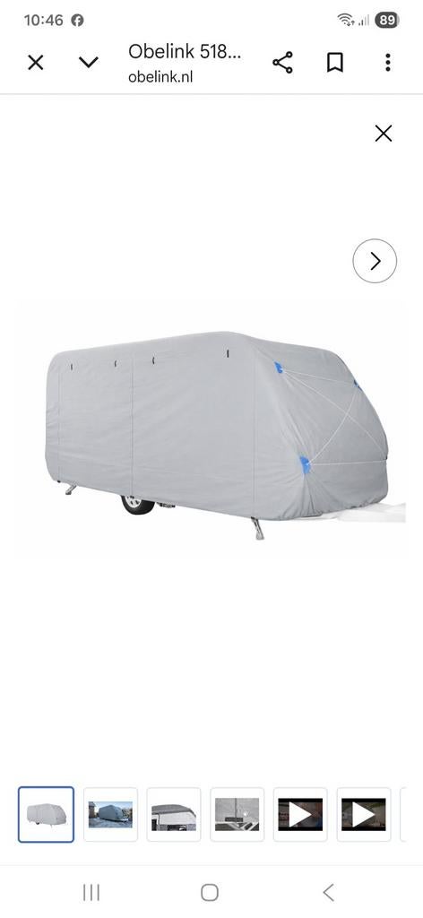 Obelink Caravanhoes 518-579x235cm - 2 winters gebruikt, Ophalen