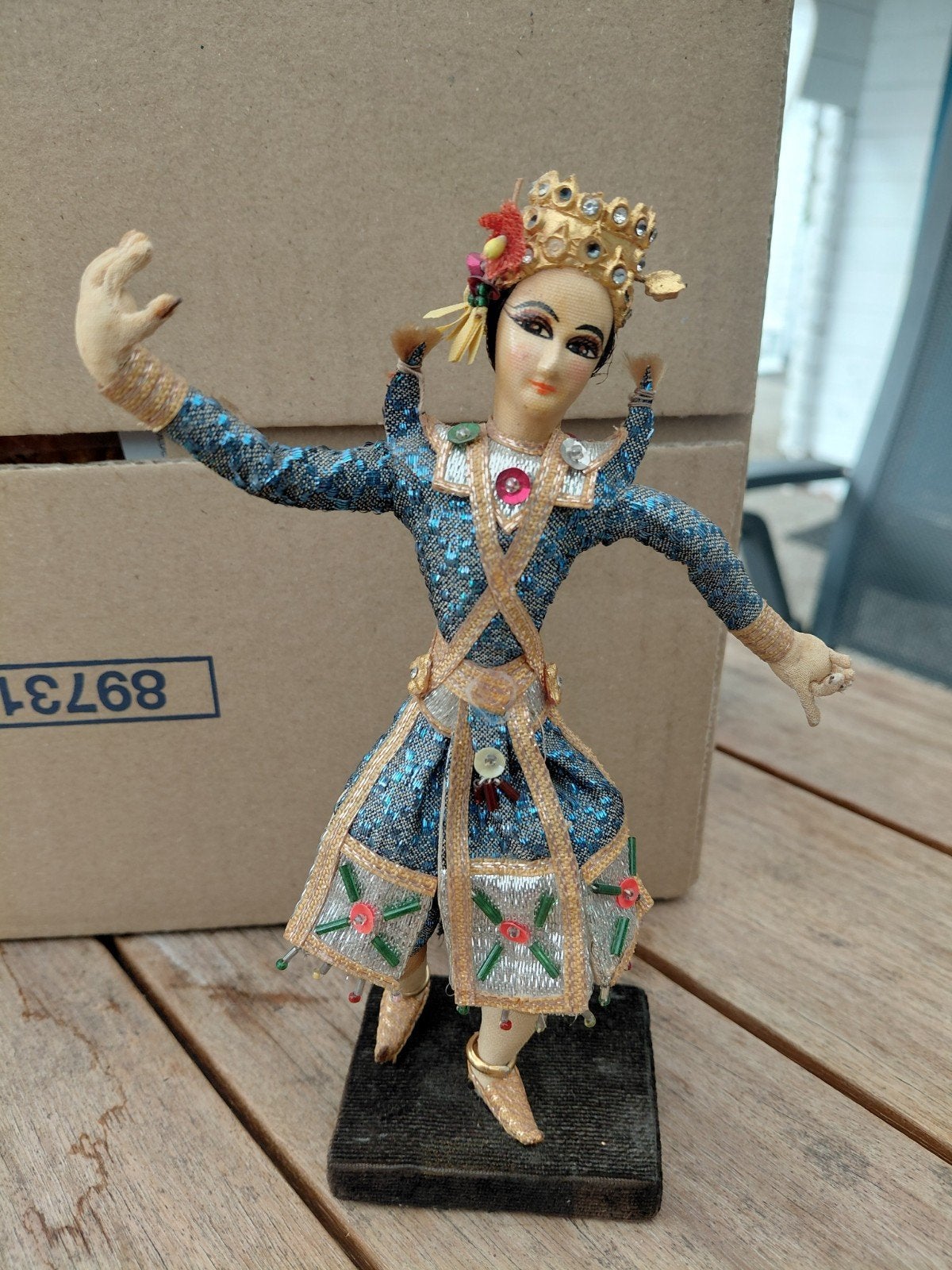 Vintage Thaise Danseres Pop - Handgemaakt, Ophalen of Verzenden, Gebruikt, Mens