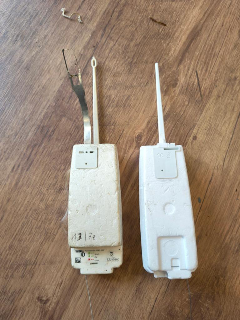 2x Weerballon Weersonde - Vaisala Radiosonde, Ophalen of Verzenden, Gebruikt