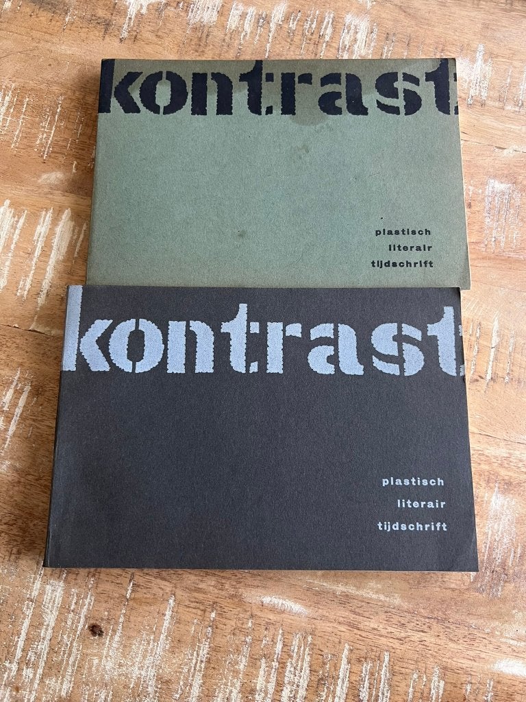 2 x Kontrast : plastisch literair tijdschrift 1961, Ophalen of Verzenden, Zo goed als nieuw, Overige onderwerpen