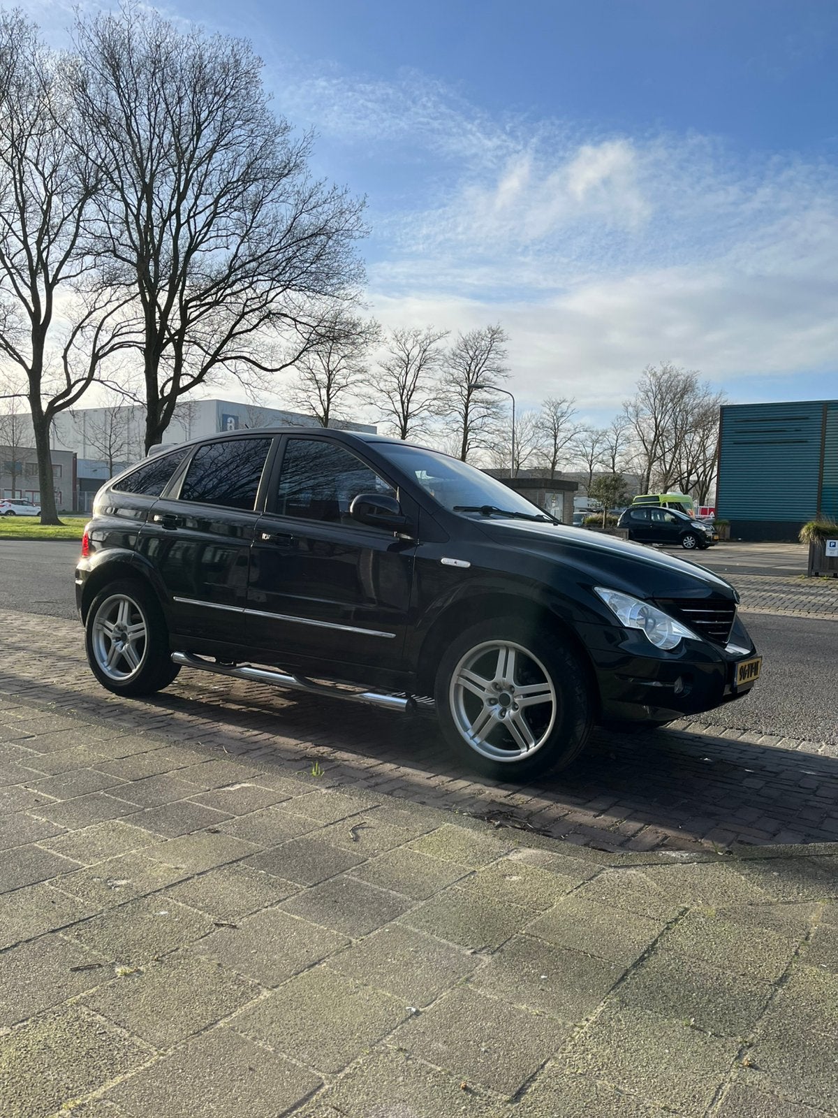 SsangYong Actyon 2.3 A230 4WD 2007 Zwart, Auto's, 4 cilinders, Zwart, Origineel Nederlands, Handgeschakeld