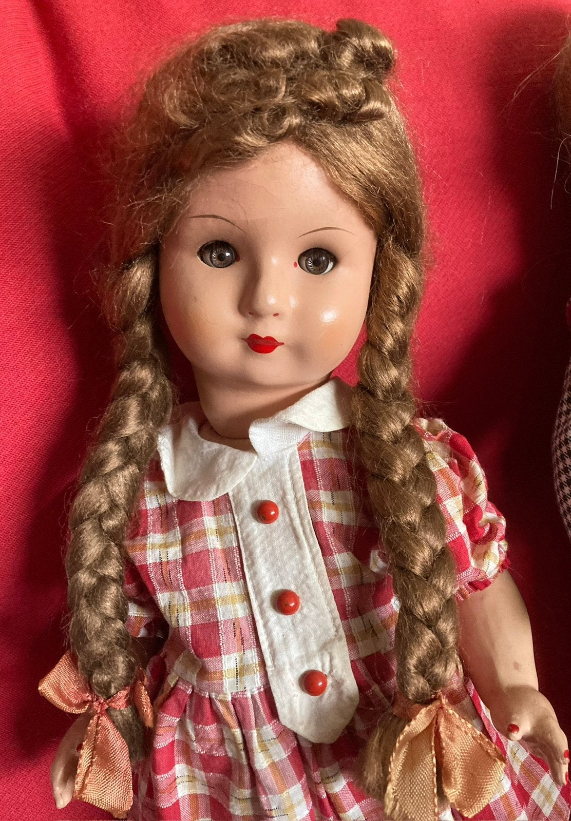 🌿 Pop ,”SCHATTIGE ANTIEKE POP🌿ORIGINEEL GEKLEED!🌿€52,50, Antiek en Kunst, Antiek | Speelgoed, Verzenden