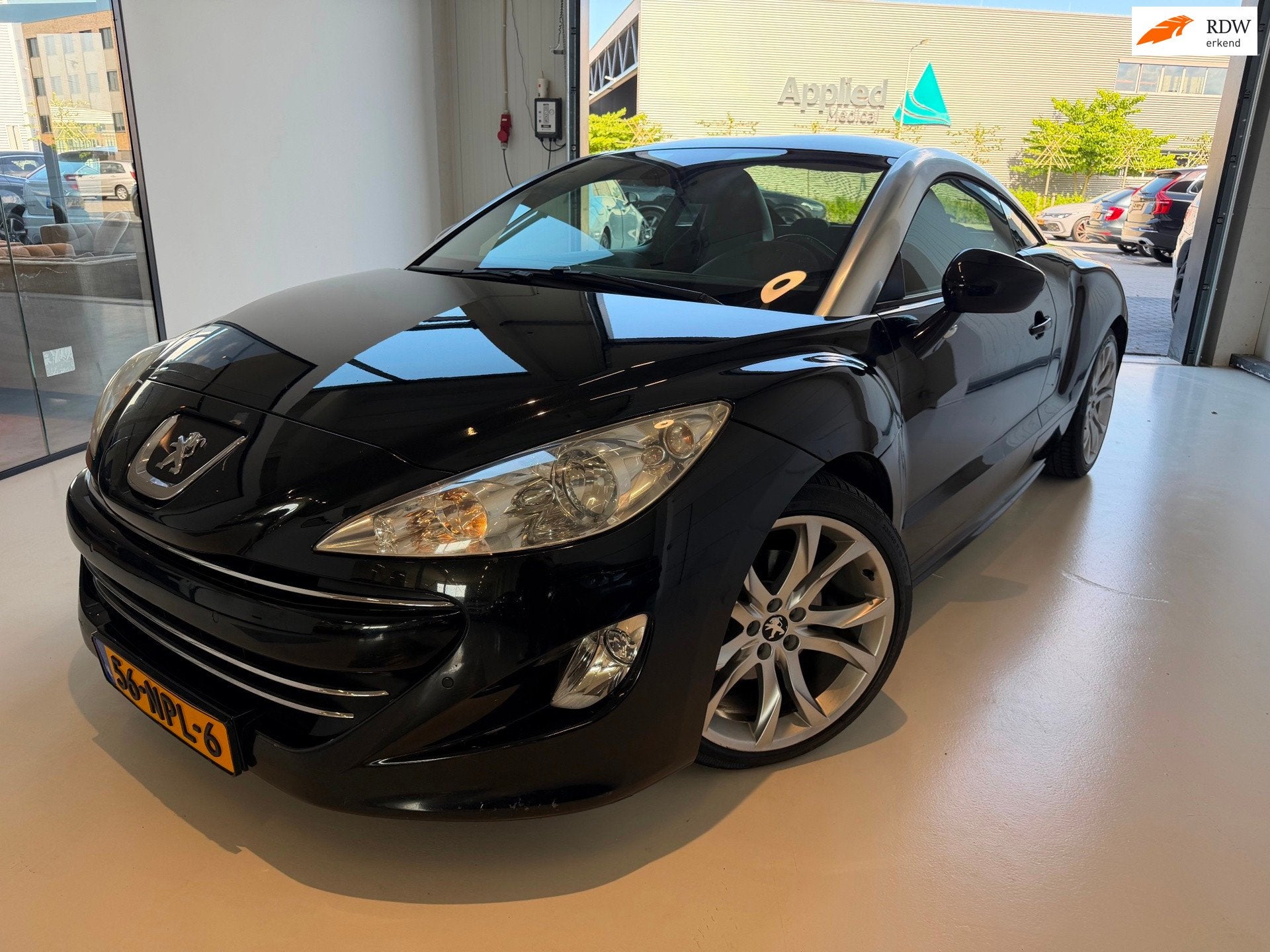 Peugeot RCZ 1.6 THP Leder Airco Apk Sport 6 Maanden Garantie, Auto's, Gebruikt, Zwart, 4 stoelen, Zwart