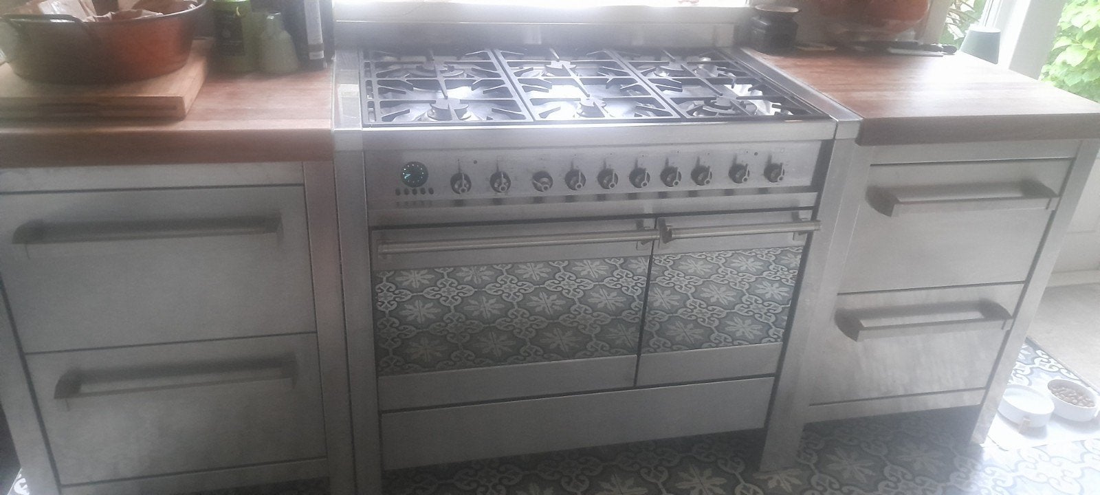 rvs industrieel modulaire keuken unit. Smeg, Ophalen of Verzenden, Gebruikt, Minder dan 100 cm