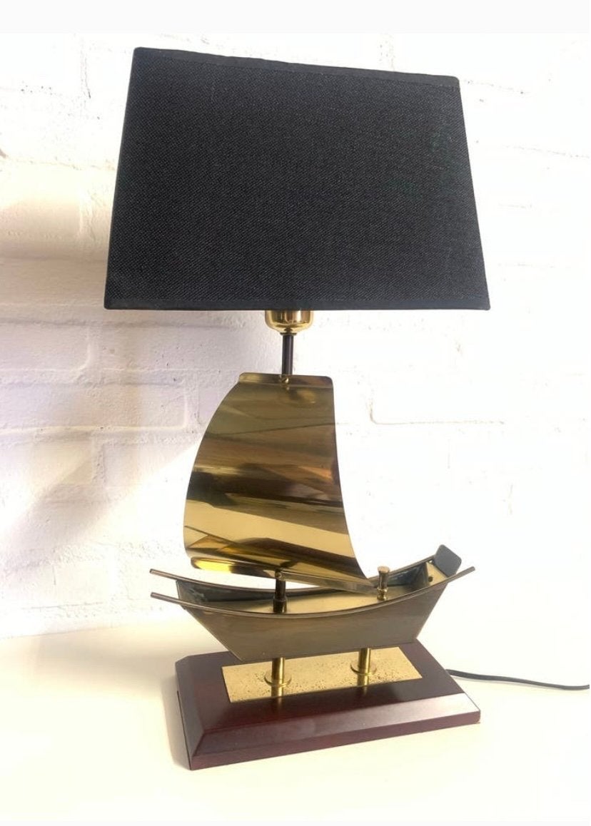 Luxe tafellamp in de vorm van een schip, Ophalen, Gebruikt, Overige merken, E27 (groot)