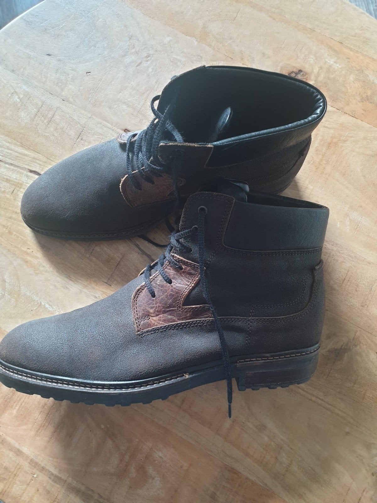 Floris van Bommel veterboots maat 10,5 (45) topstaat, Bruin, Boots, Floris van Bommel, Ophalen of Verzenden