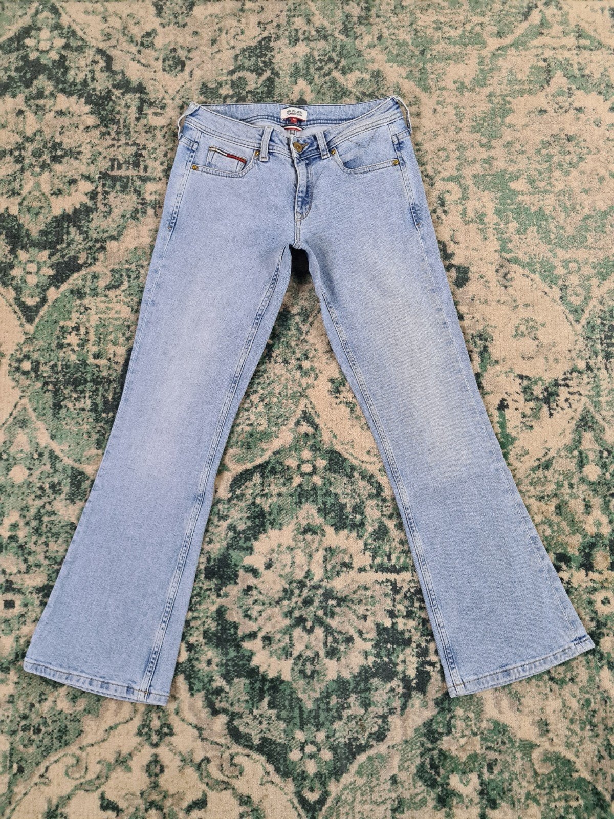 Tommy Hilfiger croped flare hailey W25 L28 Dames Tulsi2528, Kleding | Dames, Blauw, Ophalen of Verzenden, Zo goed als nieuw, W30 - W32 (confectie 38/40)