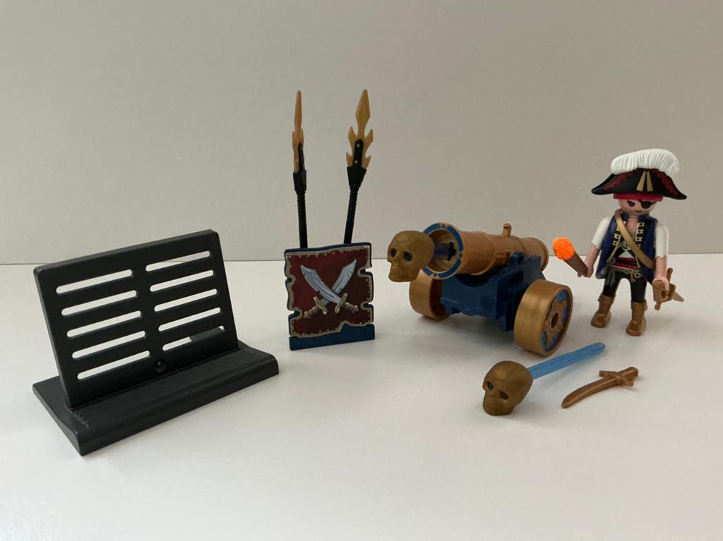 Playmobil 6164 piraat met kanon, Ophalen of Verzenden, Gebruikt, Complete set