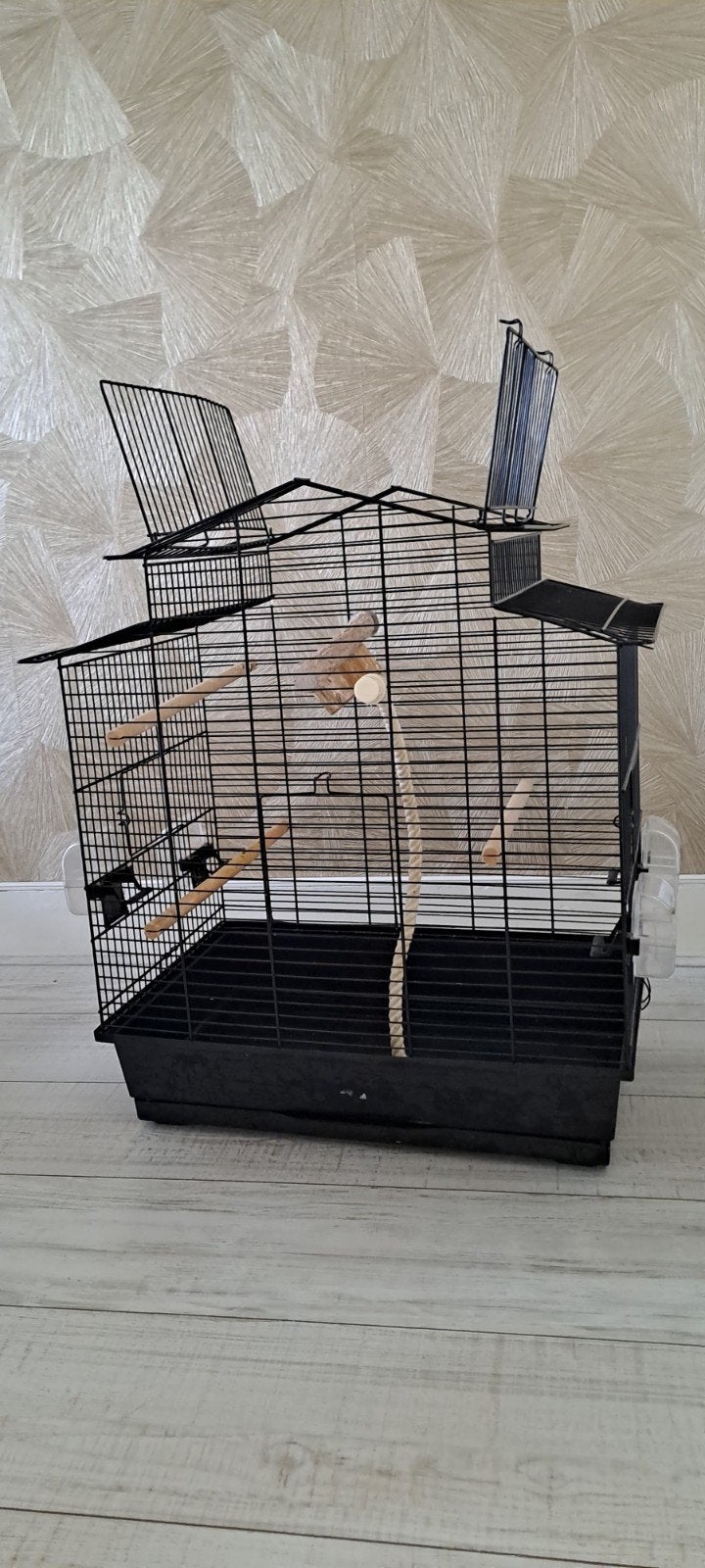 vogelkooi 65x65x35, Dieren en Toebehoren, Ophalen, Gebruikt, Metaal, Vogelkooi