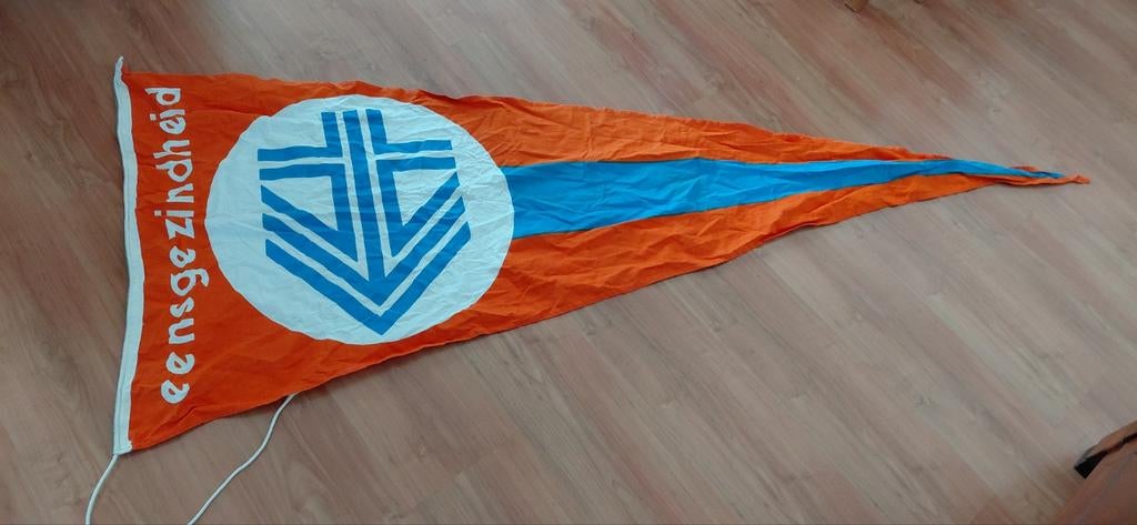 Eensgezindheid wimpel Katoen 75 x 190cm Vintage scheepvaartv, Diversen, Vlaggen en Wimpels, Ophalen of Verzenden