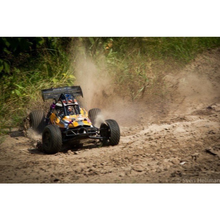 Grote 2-WD Benzine Buggy. 80 km/h Schaal 1:5. 2.4 GHz..RTR, Benzine, Auto offroad, Nieuw, Ophalen of Verzenden