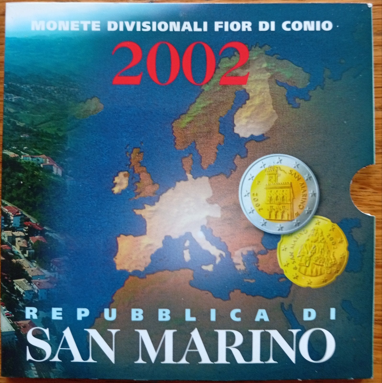 Originele BU set San Marino 2002, Postzegels en Munten, Munten | Europa | Euromunten, Ophalen of Verzenden