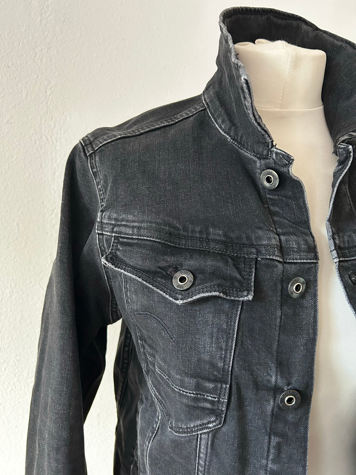 G-Star Raw spijkerjack - Zwart - Maat M, Ophalen of Verzenden, Gedragen, Maat 38/40 (M), Zwart