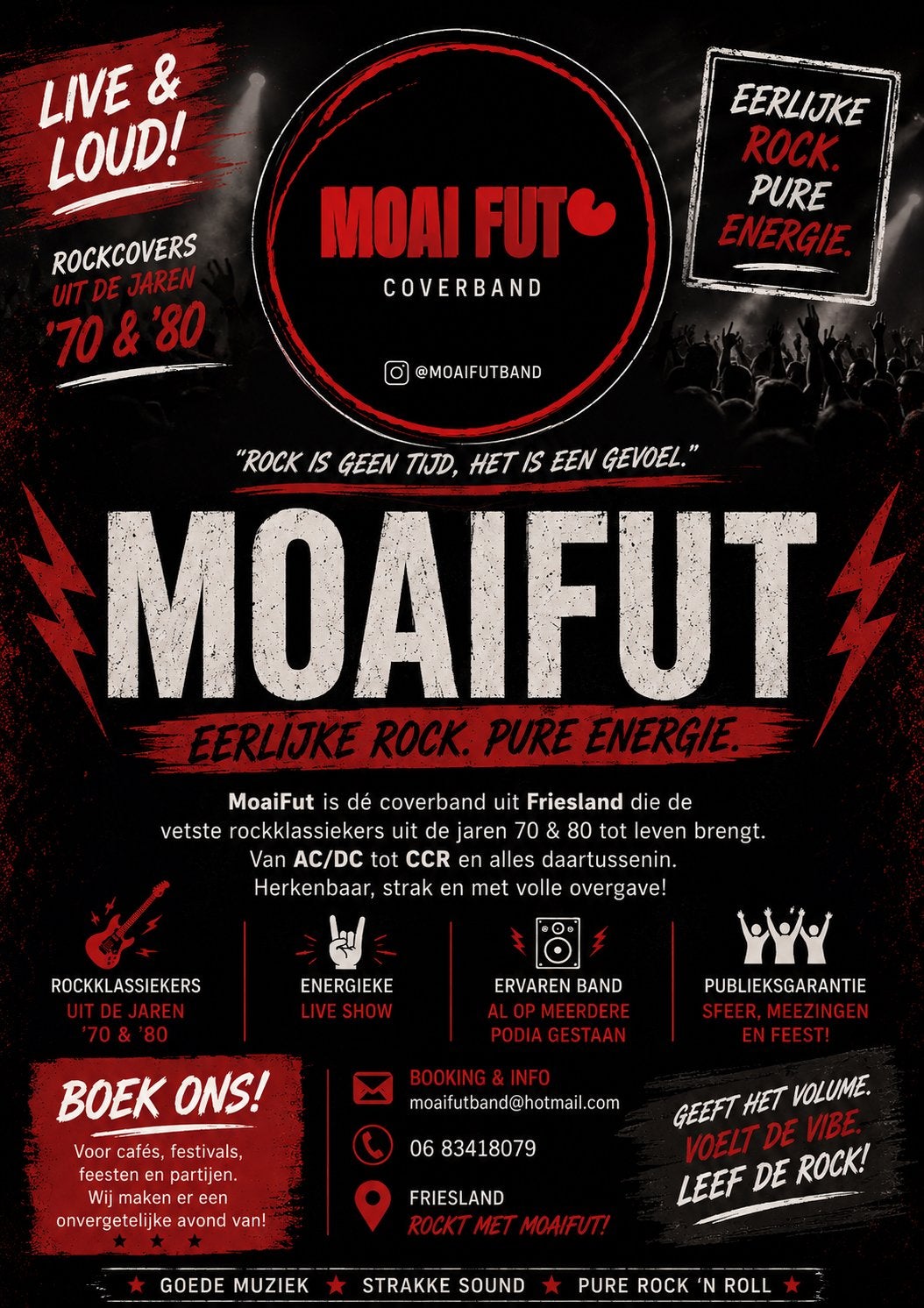 Moai Fut – Live muziek voor jouw feest, evenement of avond, Verzenden