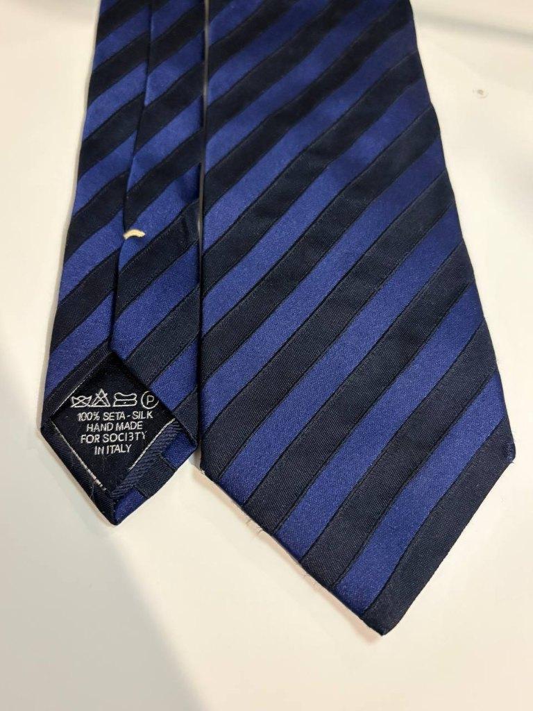 SOCI3TY Limited Edition Zijden Das - Handgemaakt Italië, Kleding | Heren, Stropdassen, Blauw, Ophalen of Verzenden, Met patroon