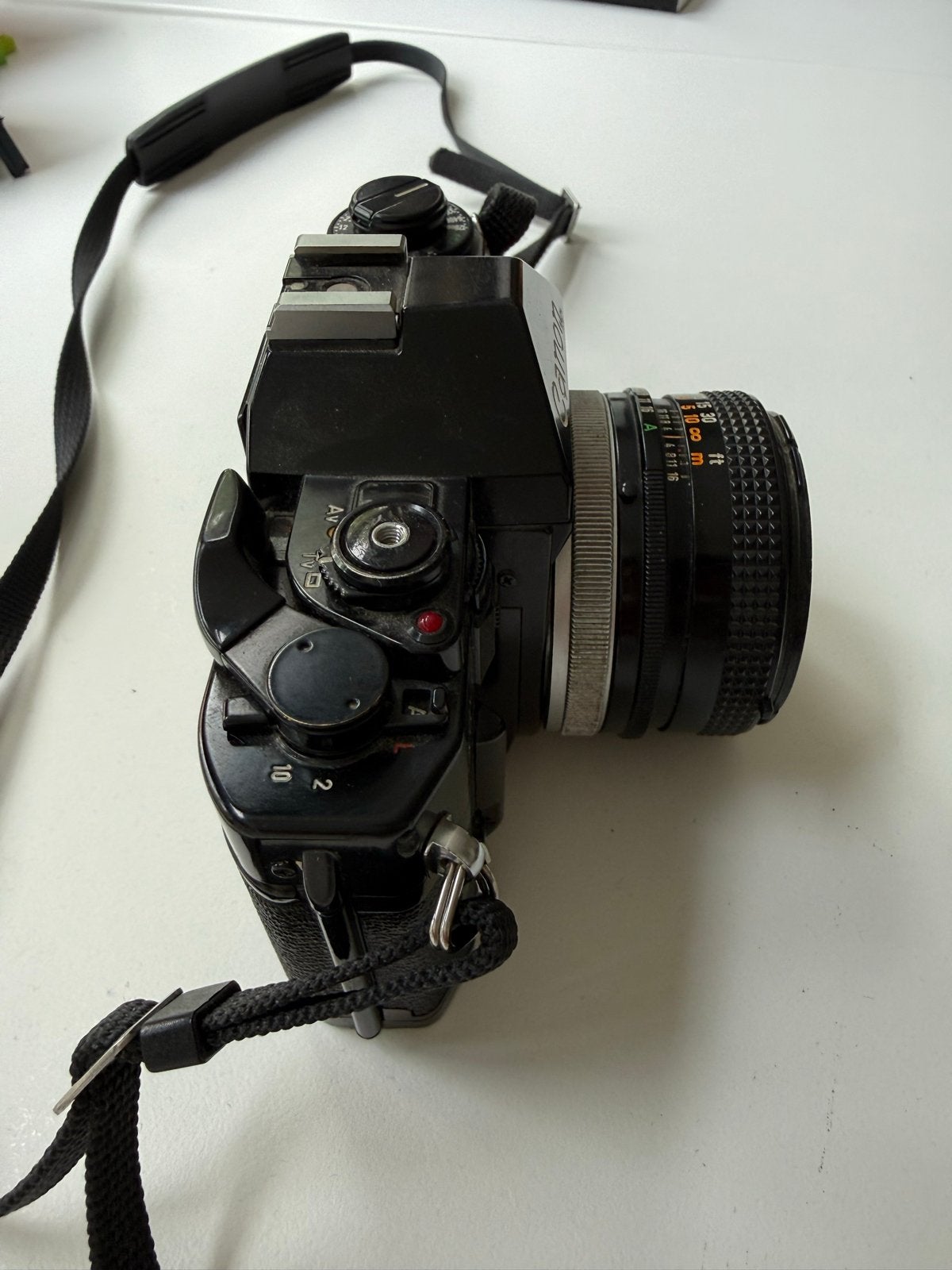 Canon A-1 Spiegelreflexcamera met 50mm lens, Audio, Tv en Foto, Fotocamera's Analoog, Ophalen, Gebruikt, Spiegelreflex, Canon