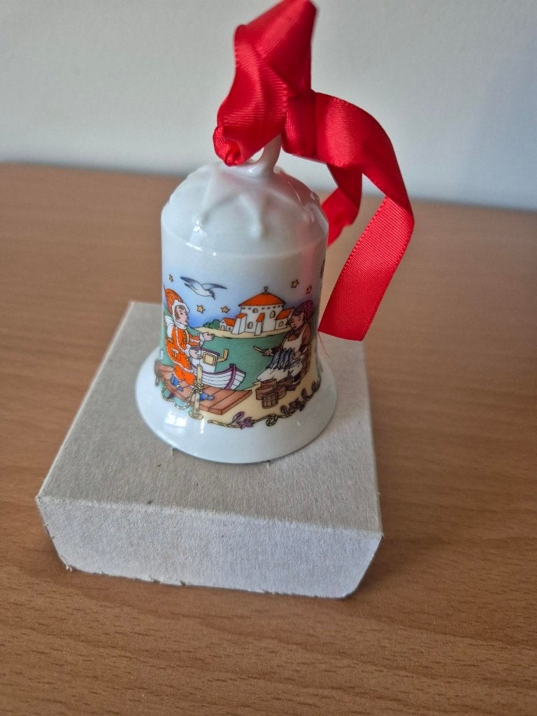 Kerstklokje Hutschenreuther porselein 1994, Diversen, Verzenden