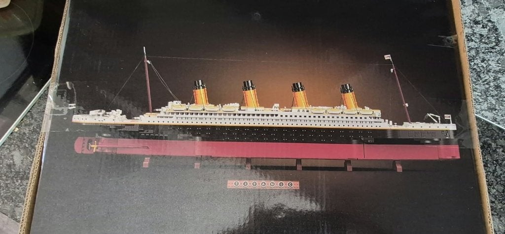 model set  bouwstenen Titanic, Ophalen, Gebruikt, Overige merken