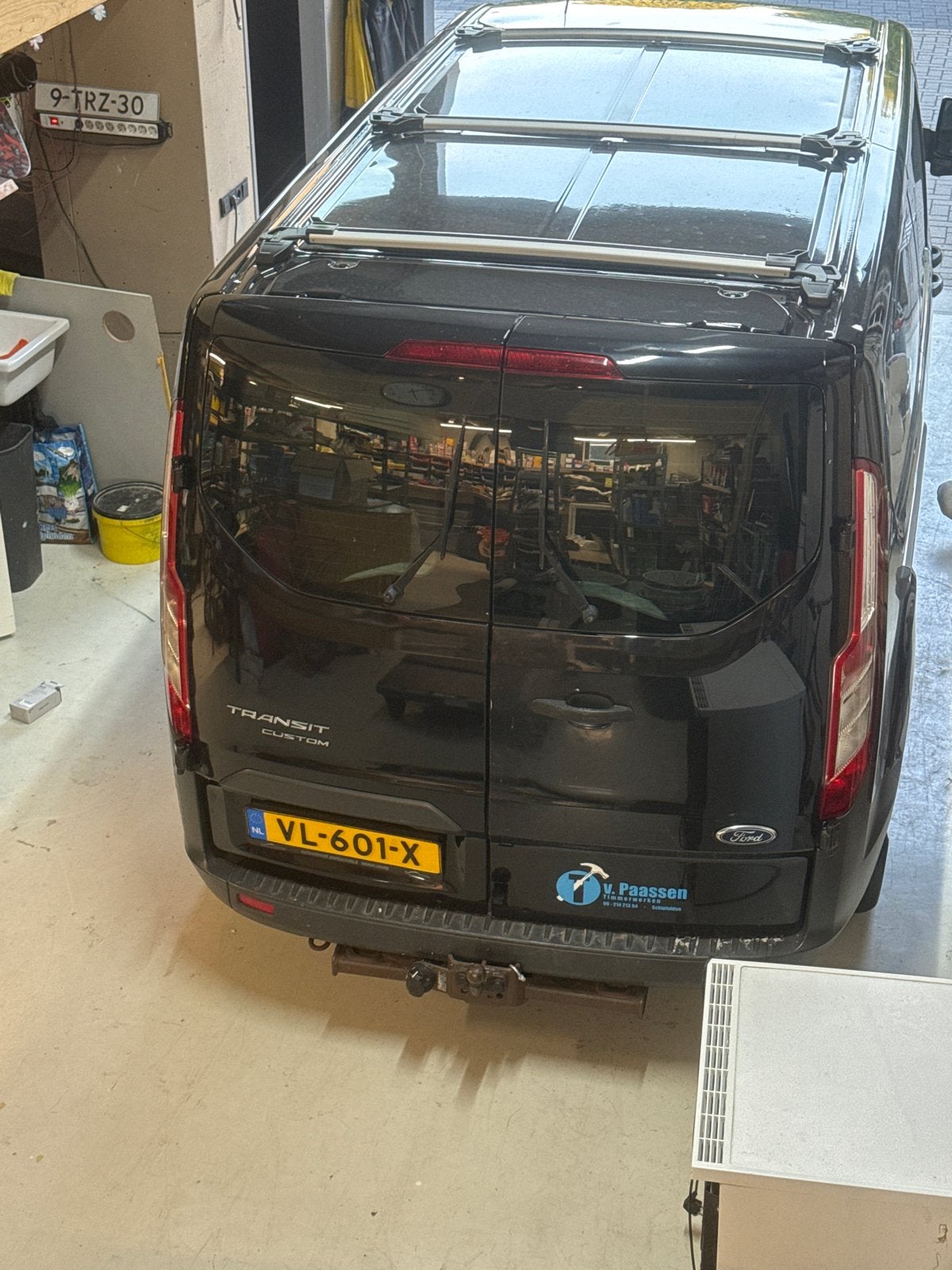 Ford Transit Custom GB 2.2 Tdci Econetic 125PK 290, Auto's, Voorwielaandrijving, Euro 5, Zwart, 4 cilinders