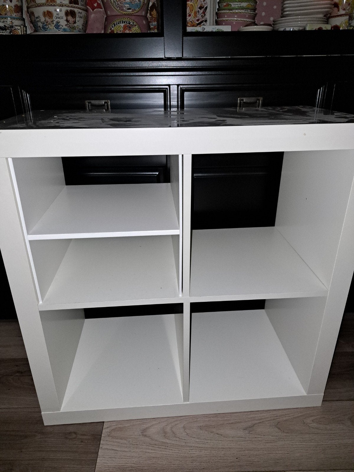 Kallax kast 4 vakken met inzet, Huis en Inrichting, Kasten | Wandmeubels, Ophalen, 25 tot 50 cm, Minder dan 150 cm, Minder dan 100 cm