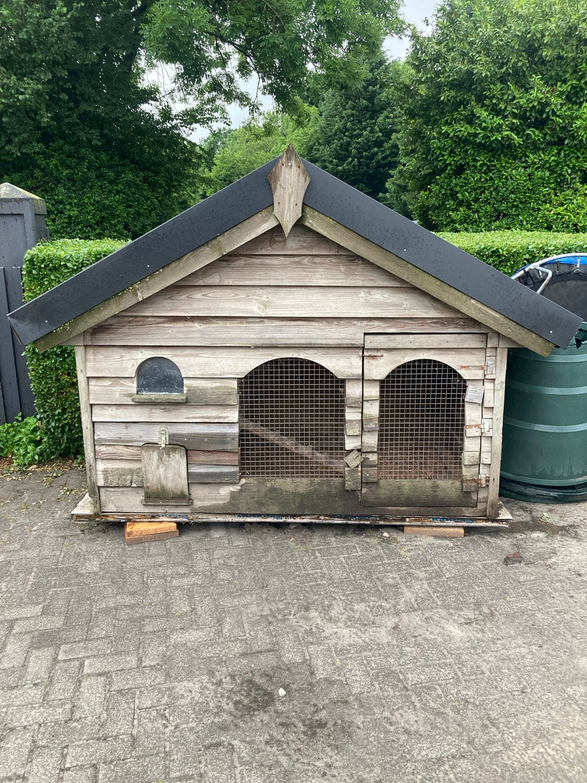 Heel stevig kippenhok gratis af te halen., Dieren en Toebehoren, Vogels | Hokken en Kooien, Gebruikt, Overige typen, Hout, Ophalen