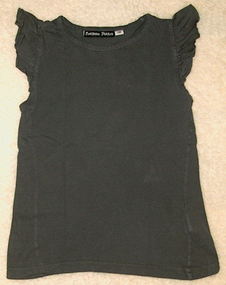 Barbara Farber antraciet stretch shirtje maat 140, Ophalen, Meisje, Zo goed als nieuw, Shirt of Longsleeve
