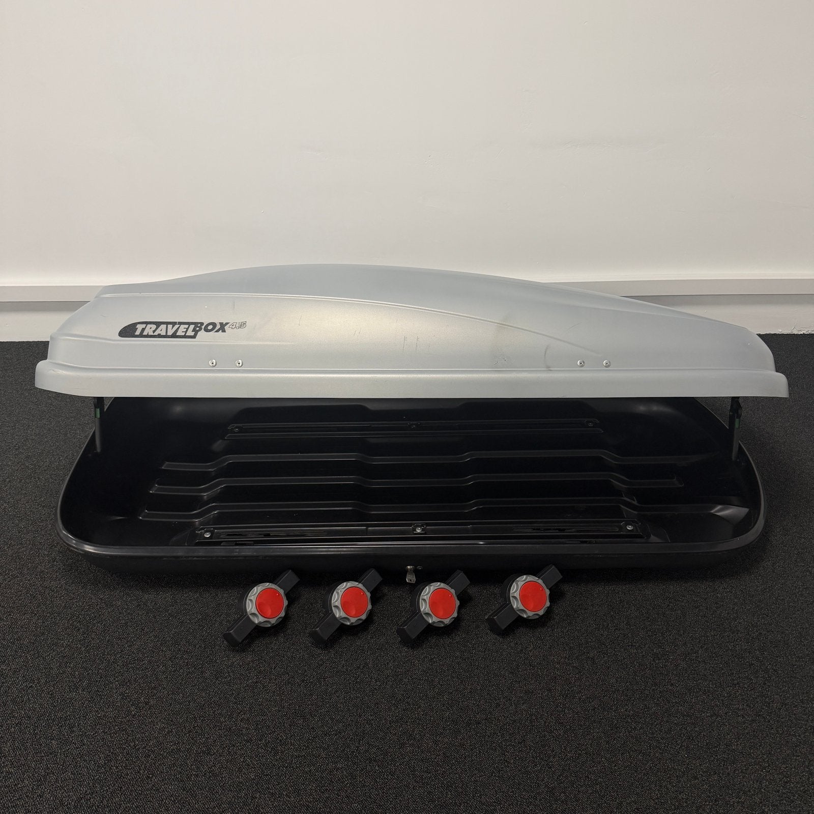 Hapro Travelbox 4.5 Dakkoffer 370 liter inhoud, Auto diversen, Ophalen, Zo goed als nieuw