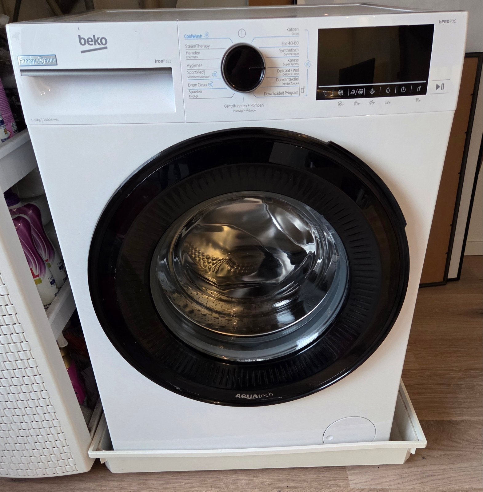 Beko bPro 700 Wasmachine - 9kg. Garantie tot februari '27, Ophalen, 1200 tot 1600 toeren, 8 tot 10 kg, Zo goed als nieuw