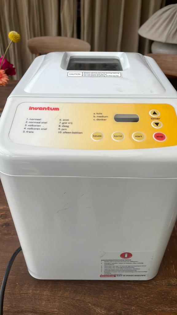 Inventum broodbakmachine, Witgoed en Apparatuur, Broodbakmachines, Ophalen of Verzenden