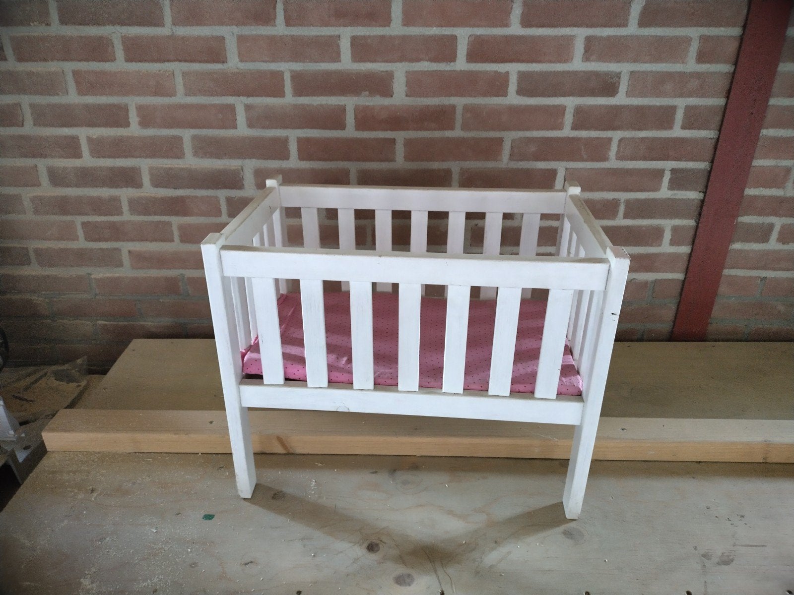 poppenwieg 35x55 cmx 45 cm hoog, Ophalen, Gebruikt