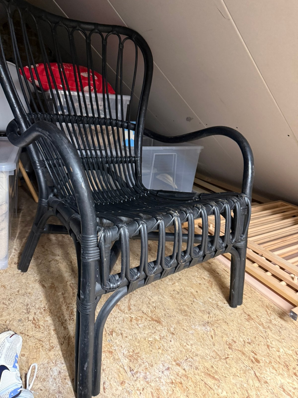 Rotan stoel - ikea, Tuin en Terras, Ophalen, Gebruikt, Rotan