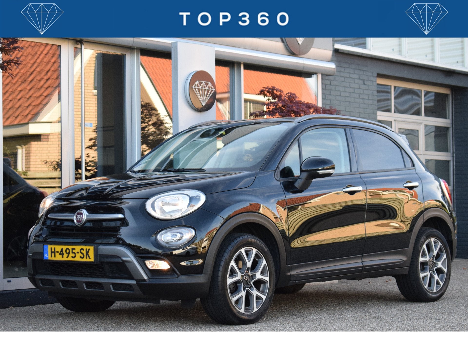 Fiat 500X 1.4 Turbo MultiAir PopStar PDC Apple carplay | 146, Voorwielaandrijving, Stof, Gebruikt, 4 cilinders